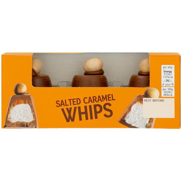 M&amp;amp;S 3 Salted Caramel Whips   85g Default Title