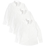 M&amp;amp;S 3pk Regular Fit Easy Iron Shirts 3-14 Years White
