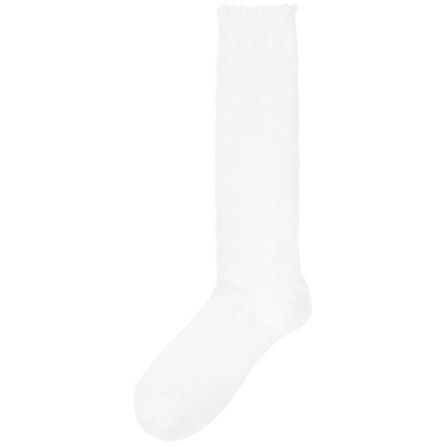 M&amp;amp;S 5pk Butterfly Knee High School Socks White