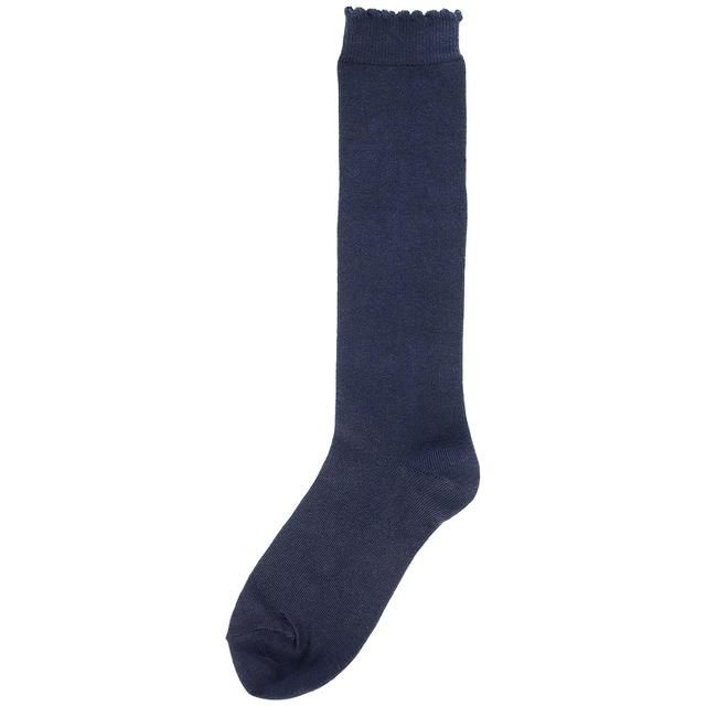 M&amp;amp;S 5pk Cotton Knee High School Socks Navy