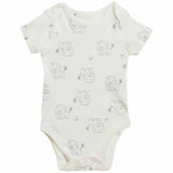 M&amp;amp;S 7pk Lion Bodysuits Newborn-3 Y Grey Mix