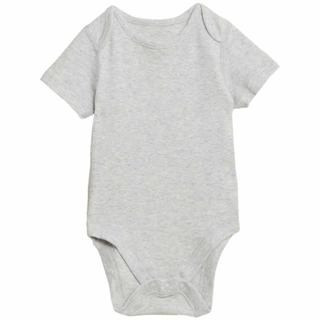 M&amp;amp;S 7pk Lion Bodysuits Newborn-3 Y Grey Mix