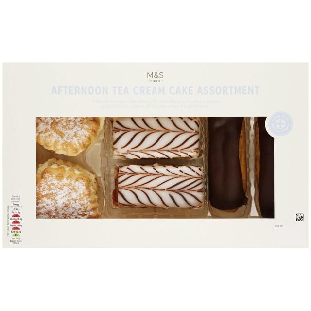 M&amp;amp;S Afternoon Tea Cream Cake Assortment   388g