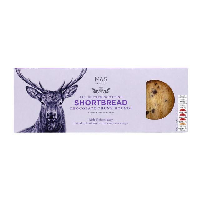 M&amp;amp;S All Butter Choc Chunk Shortbread Rounds   175g