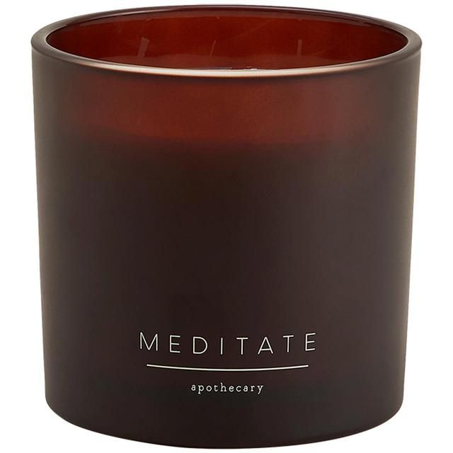 M&amp;amp;S Apothecary Meditate 3 Wick Candle Amber