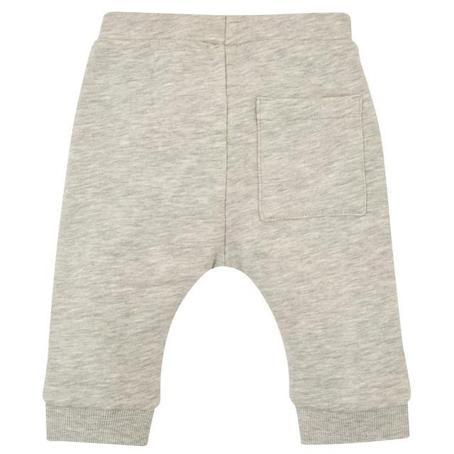 M&amp;amp;S Baby Cotton Rich Plain Joggers 0-3 Years Grey Marl