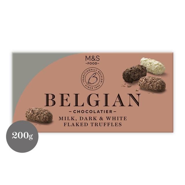 M&amp;amp;S Belgian Milk Dark &amp;amp; White Chocolate Truffles   200g