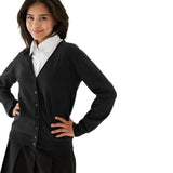 M&amp;amp;S Black 2pk Cotton Cardigan 3-14 Years