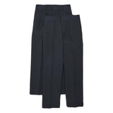 M&amp;amp;S Boys 2pk Navy Slim Leg School Trousers 4-14 Years