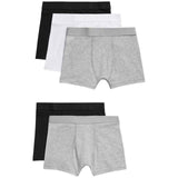 M&amp;amp;S Boys Grey Cotton Plain Trunks 6-12 Years 5 Pack