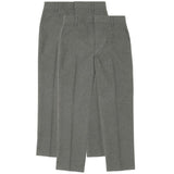 M&amp;amp;S Boys Regular Leg Trousers Grey 2 Pack