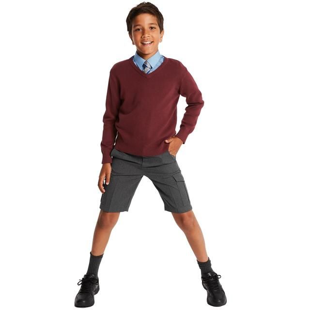 M&amp;amp;S Boys Slim Fit Easy to Iron School Shirts 3-14 Years Blue