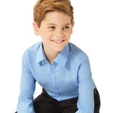 M&amp;amp;S Boys Slim Fit Easy to Iron School Shirts 3-14 Years Blue