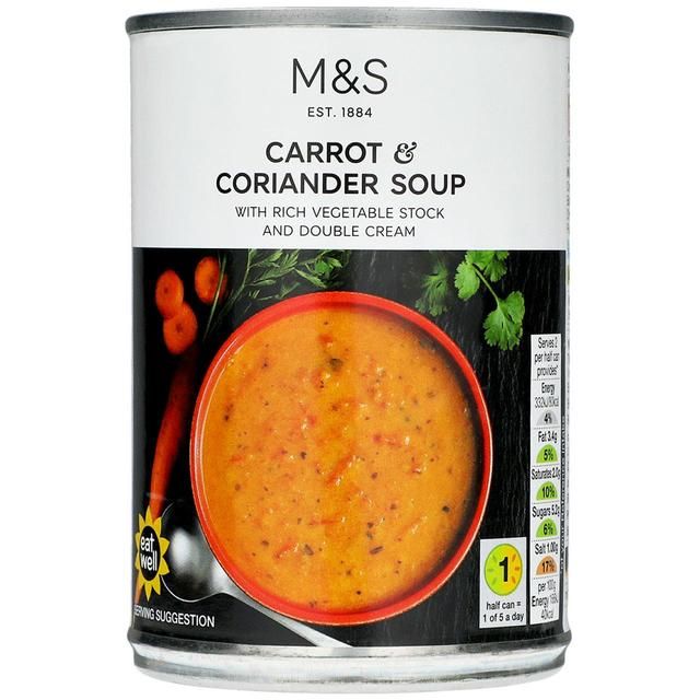 M&amp;amp;S Carrot &amp;amp; Coriander Soup   400g