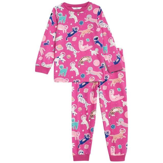 M&amp;amp;S Cat PJ 2-7 Years Pink