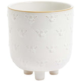 M&amp;amp;S Ceramic Bee Planter White