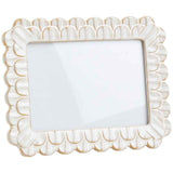 M&amp;amp;S Ceramic Scallop Photo Frame 5x7 inch White