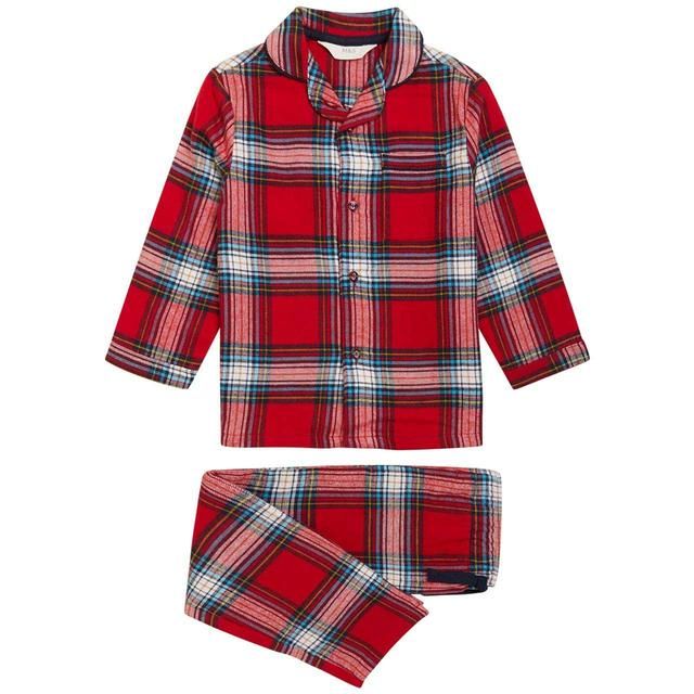 M&amp;amp;S Checked Woven Reveres 5-6 Y Red Mix