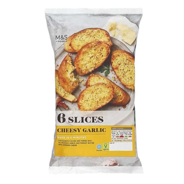 M&amp;amp;S Cheesy Garlic Baguette Slices   6 per pack