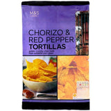 M&amp;amp;S Chorizo &amp;amp; Red Pepper Tortilla Chips   200g