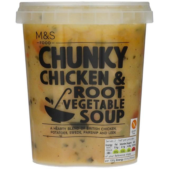 M&amp;amp;S Chunky Chicken &amp;amp; Root Vegetable Soup   600g