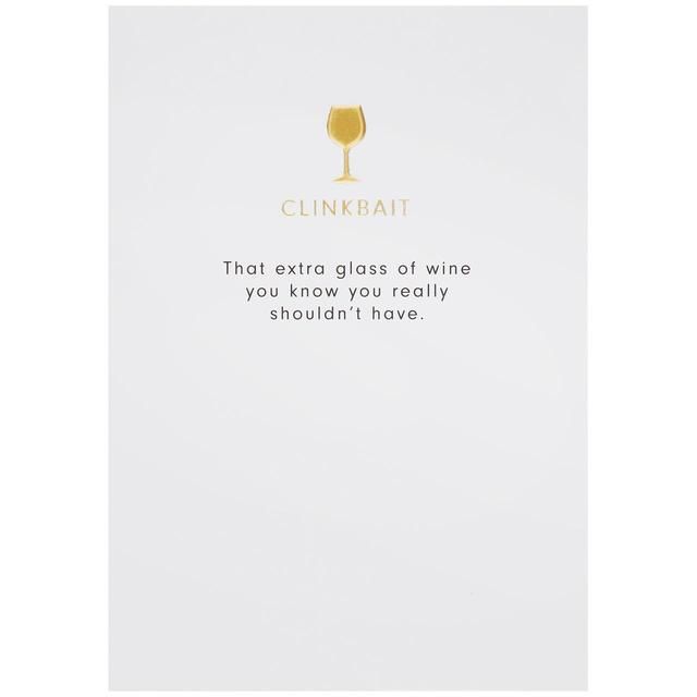 M&amp;amp;S Clinkbait Extra Glass Birthday Card