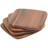 M&amp;amp;S Collection Acacia Wooden Coasters One Size Natural   4 per pack