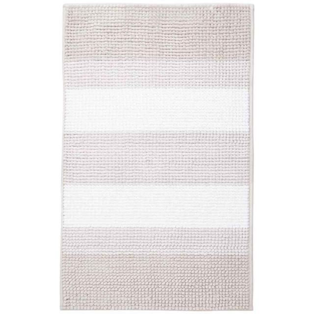 M&amp;amp;S Collection Bobble Striped Bath Mat Natural