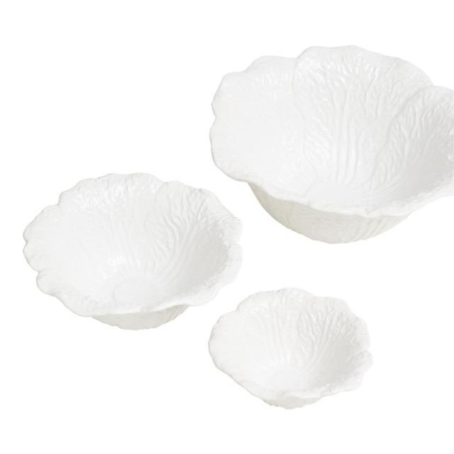 M&amp;amp;S Collection Cabbage Nibble Bowl White