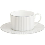 M&amp;amp;S Collection Hampton Stripe Cup &amp;amp; Saucer One Size Grey Mix