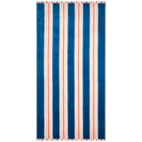 M&amp;amp;S Collection Pure Cotton Striped Sand Resistant Beach Towel Navy