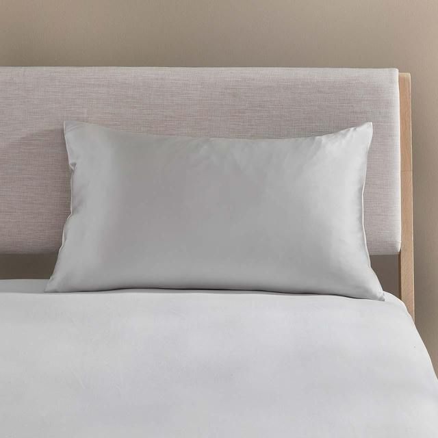 M&amp;amp;S Collection Pure Silk Pillowcase One Size Light Grey