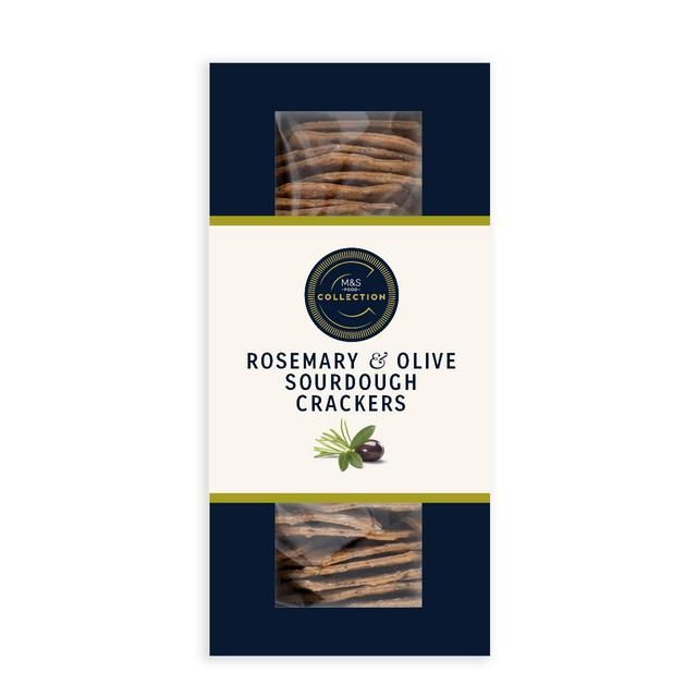 M&amp;amp;S Collection Rosemary &amp;amp; Olive Crackers   130g