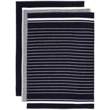 M&amp;amp;S Collection Set of 3 Cotton Rich Kitchen Towels One Size Blue   3 per pack