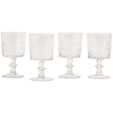 M&amp;amp;S Collection Set of 4 Floral Etched Wine Glasses