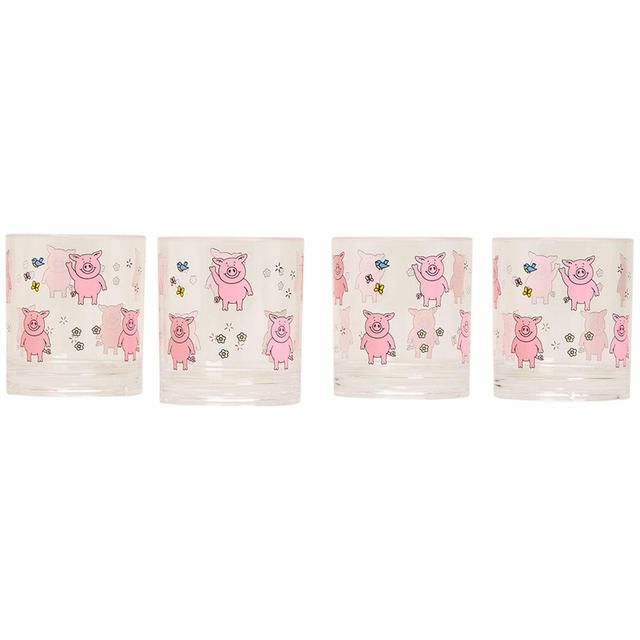 M&amp;amp;S Collection Set of 4 Percy Pig Picnic Tumblers One Size Multi   4 per pack