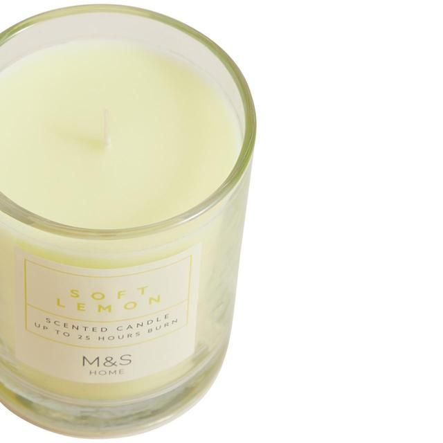M&amp;amp;S Collection Soft Lemon Scented Candle Yellow