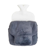 M&amp;amp;S Collection Supersoft Faux Fur Hot Water Bottle 'One Size Blue