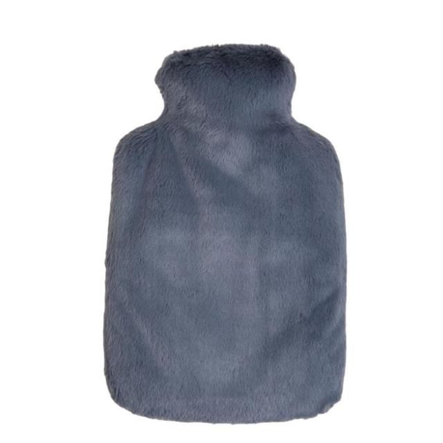 M&amp;amp;S Collection Supersoft Faux Fur Hot Water Bottle 'One Size Blue