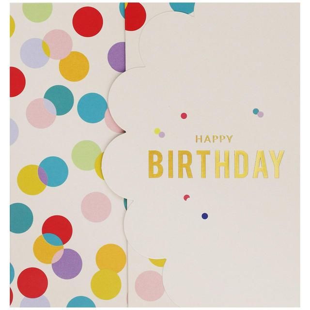 M&amp;amp;S Confetti Birthday Card
