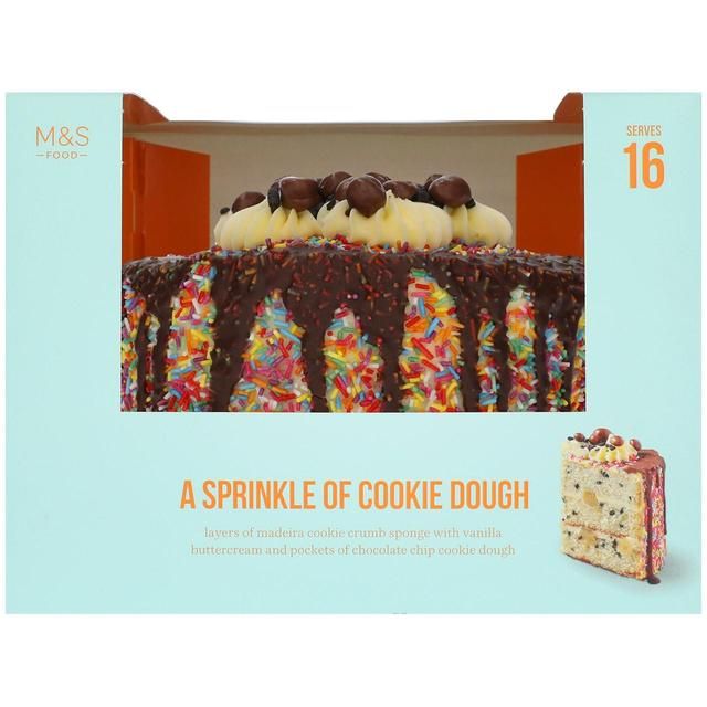 M&amp;amp;S Cookie Dough Cake   1.14kg