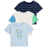 M&amp;amp;S Cotton Beach T-Shirts 0-3 Years Blue