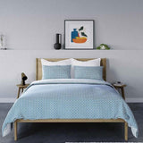 M&amp;amp;S Cotton Blend Circle Star Bedding Set Single Blue