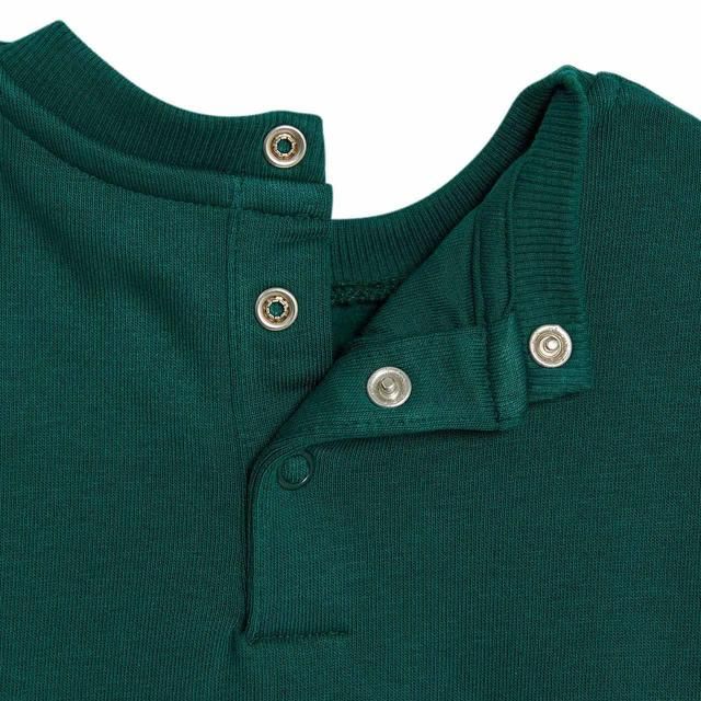 M&amp;amp;S Cotton Oh What Fun Slogan Outfit 0-3M Green