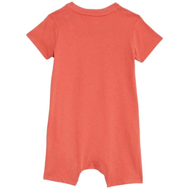 M&amp;amp;S Cotton Palm Tree Romper 0 Months - 3 Years Coral