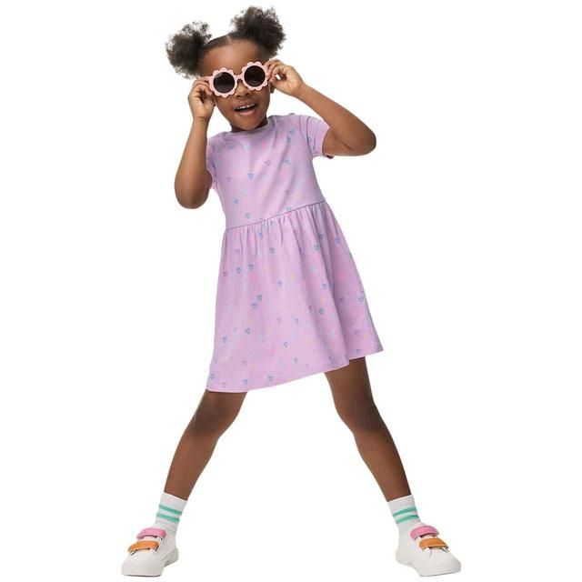 M&amp;amp;S Cotton Rich Dress 2-7 Years Pink
