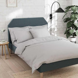M&amp;amp;S Cotton Rich Duvet Cover Single Silver Grey