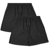 M&amp;amp;S Cotton Shorts 2 Pack 4-10 Years Black