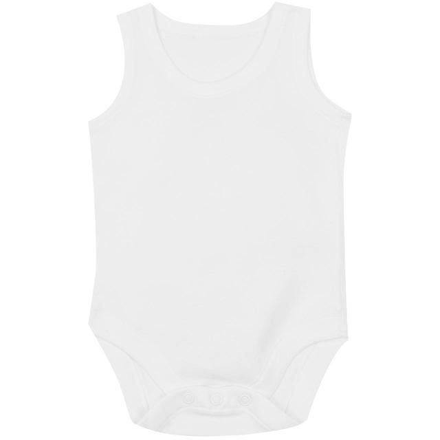 M&amp;amp;S Cotton Sleeveless Bodysuits 7 Pack White