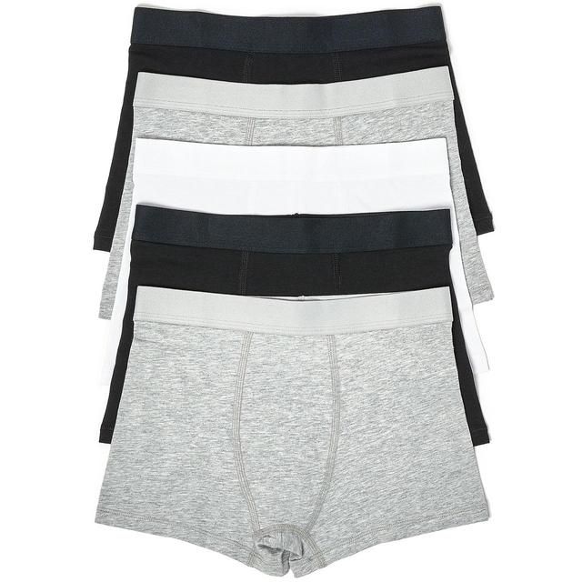 M&amp;amp;S Cotton Trunks 5 Pack 4-16 Years Black